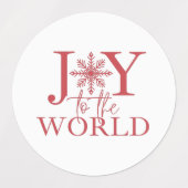 世界への喜びラウンド防水ステッカーラベル ラベル (デザイン1)