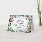 世界への喜び主が持っている来聖降誕祭 カード (正面)