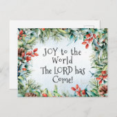 世界への喜び主が持っている来聖降誕祭 ポストカード (正面/裏面)