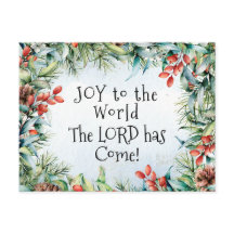 世界への喜び主が持っている来聖降誕祭