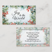 世界への喜び主が持っている来聖降誕祭 名刺 (正面/裏面)