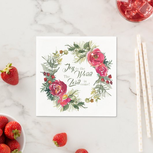 世界への喜び主はクリスマス来である スタンダードカクテルナプキン (インサイチュ)