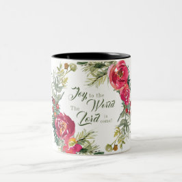 世界への喜び主はクリスマス来である ツートーンマグカップ