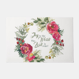 世界への喜び主はクリスマス来である ドアマット