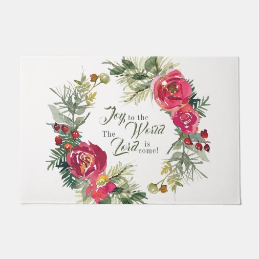 世界への喜び主はクリスマス来である ドアマット (正面)