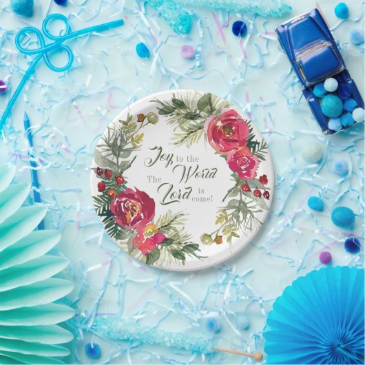 世界への喜び主はクリスマス来である ペーパープレート (パーティー)