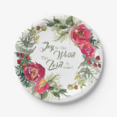 世界への喜び主はクリスマス来である ペーパープレート (正面)