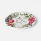 世界への喜び主はクリスマス来である ペーパープレート (アングル)