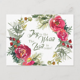 世界への喜び主はクリスマス来である ポストカード