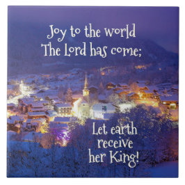 世界への喜び主は来クリスマスキャロル タイル
