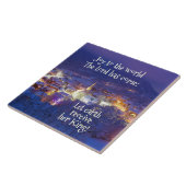 世界への喜び主は来クリスマスキャロル タイル (側面)