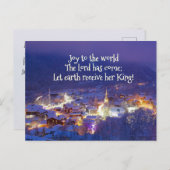 世界への喜び主は来クリスマスキャロル ポストカード (正面/裏面)