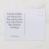 世界への喜び主は来クリスマスキャロル ポストカード (裏面)