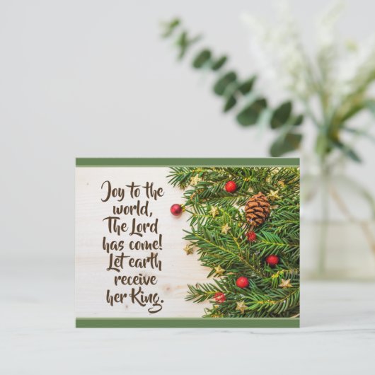 世界への喜び主は来クリスマスキャロル ポストカード (スタンド正面)