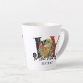 世界への喜び出生クリスマス カフェラテマグ (右アングル)