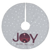 世界への喜び出生ブラシ仕上げポリエステルツリー ブラッシュドポリエステルツリースカート (正面)