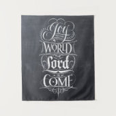 世界への喜び宗教的なクリスマス・クリスチャン タペストリー (正面)