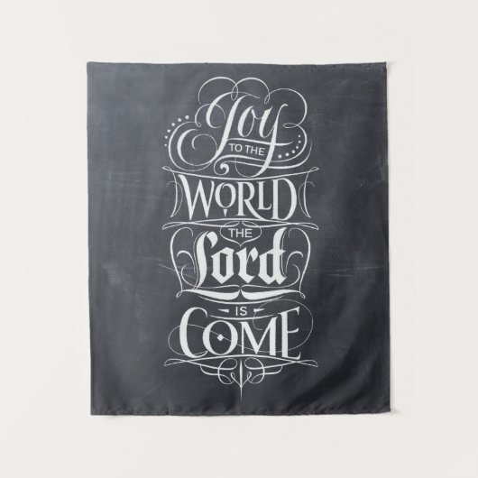 世界への喜び宗教的なクリスマス・クリスチャン タペストリー (正面)