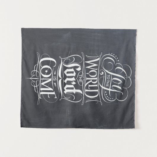 世界への喜び宗教的なクリスマス・クリスチャン タペストリー (正面(横))