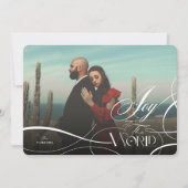 世界への喜び宗教的エレガントなクリスマスの写真 シーズンカード (正面)