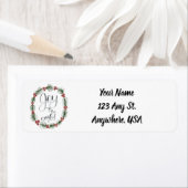 世界への喜び差出人住所ラベル ラベル (インサイチュ)