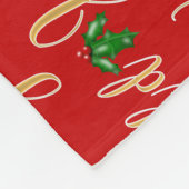 世界への喜び金ゴールド フリースブランケット (角)