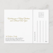 世界への喜び。お子様の指紋認証アートの追加 シーズンポストカード (裏面)