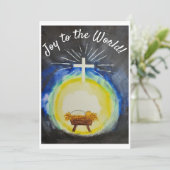 「世界への喜び」クリスマスカード シーズンカード (スタンド正面)