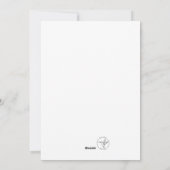 「世界への喜び」クリスマスカード シーズンカード (裏面)