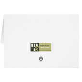 世界への喜び。クリスマスグリーティングカード (裏面横)