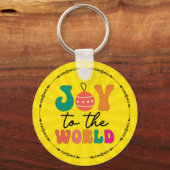 世界への喜び – クリスマスデザイン-50835 キーホルダー (正面)