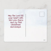 世界への喜び、クリスマス・キャロル シーズンポストカード (裏面)