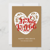 世界への喜び |ハッピーホリデー 招待状 (正面)