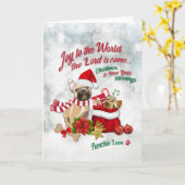 世界への喜び – フランス愛 カード (黄色い花)