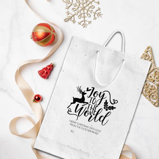 世界への喜び、メリークリスマスファミリー大 ラバースタンプ