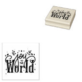 世界への喜び ラバースタンプ (押印)