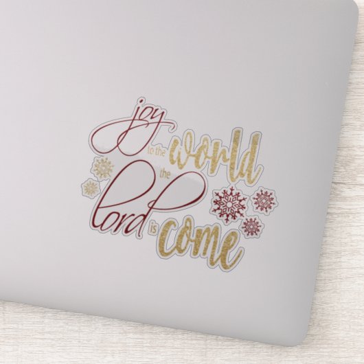 世界への喜び、主はビニールのステッ来カーである シール (詳細)