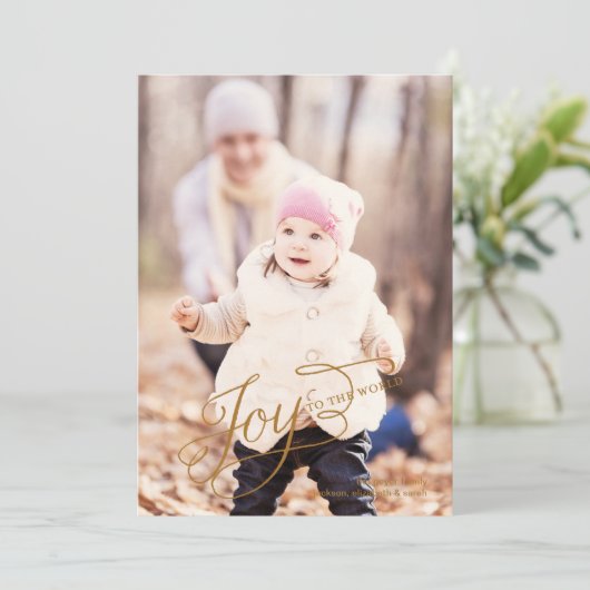 世界への喜び-休日の写真カード シーズンカード (スタンド正面)