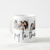 世界への喜び |休日の写真コラージュ コーヒーマグカップ (正面左)