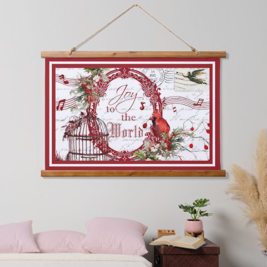 世界への喜び 吊り下げ型タペストリー (寝室)