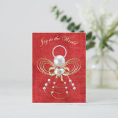 世界への喜び – 喜びの天使 – 赤 シーズンポストカード (スタンド正面)