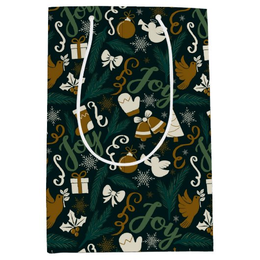 世界への喜び – 抱き枕 ミディアムペーパーバッグ (正面)