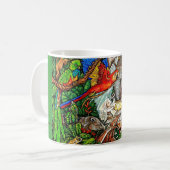 世界への歓迎、大切な1つのマグ コーヒーマグカップ (正面左)