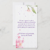 世界へようこそベビー!フラット案内カード 案内状 (裏面)