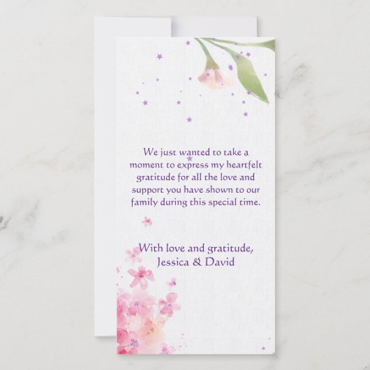 世界へようこそベビー!フラット案内カード 案内状 (裏面)