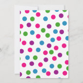 世界へようこそリトルワンベビーシャワー招待状 招待状 (裏面)