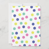 世界へようこそリトルワンベビーシャワー招待状 招待状 (裏面)