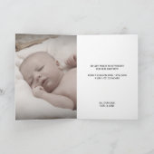 世界へようこそ |ベビーのお知らせ 案内状 (内部)