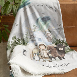 世界へようこそ | 森のオーロラベビー用品 シェルパブランケット