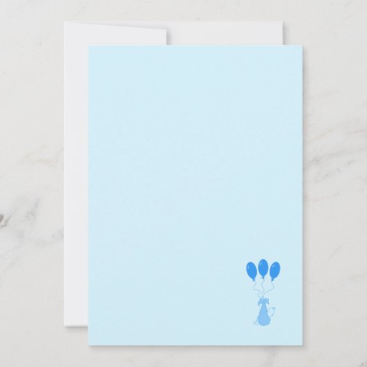 世界へようこそ – 男の赤ちゃんカード (裏面)